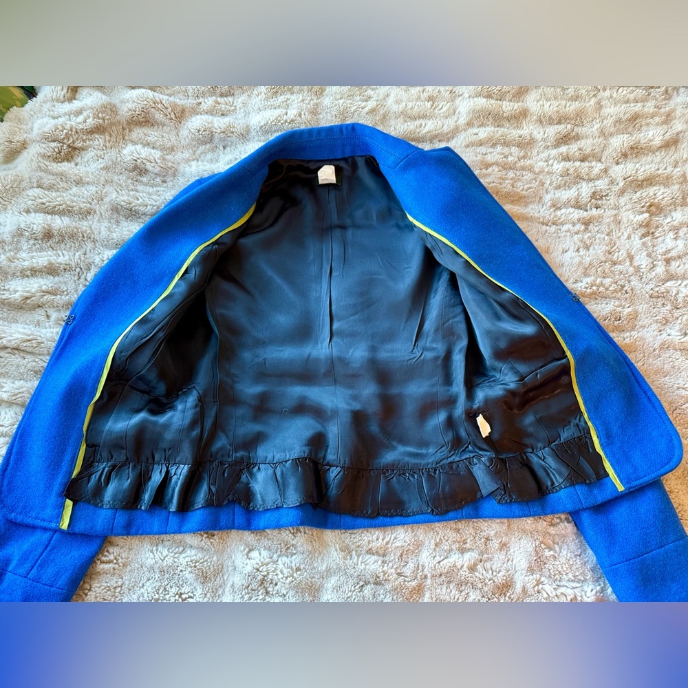 Vintage J. Crew Vibrant Blue Women's Blazer - Picture 3 of 9